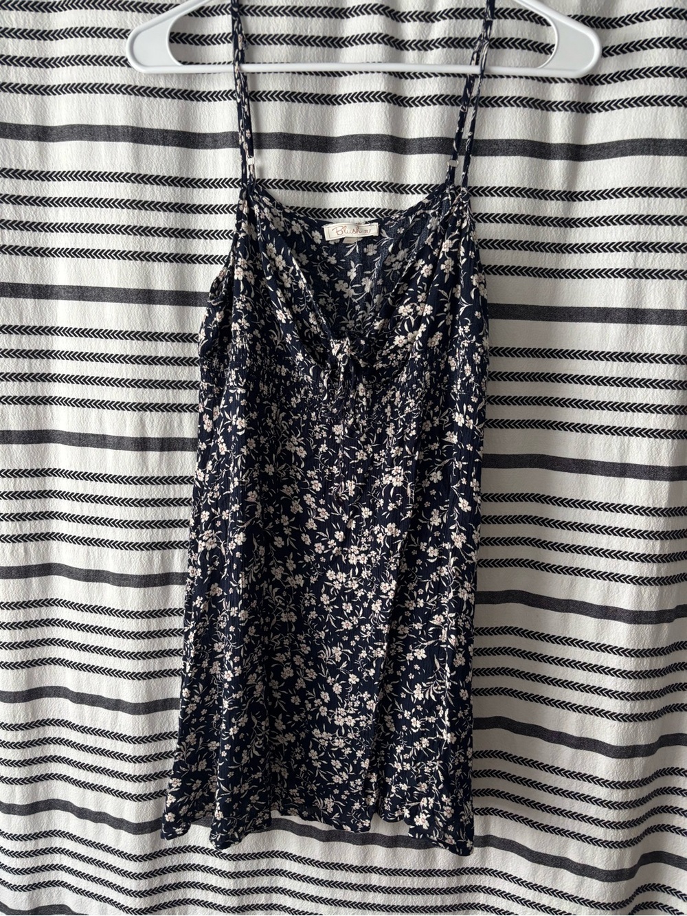 Boutique Navy and Cream Floral Dress